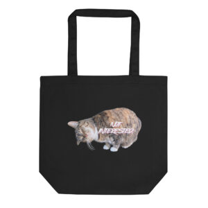 NOT INTERESTED Black Eco Tote Bag
