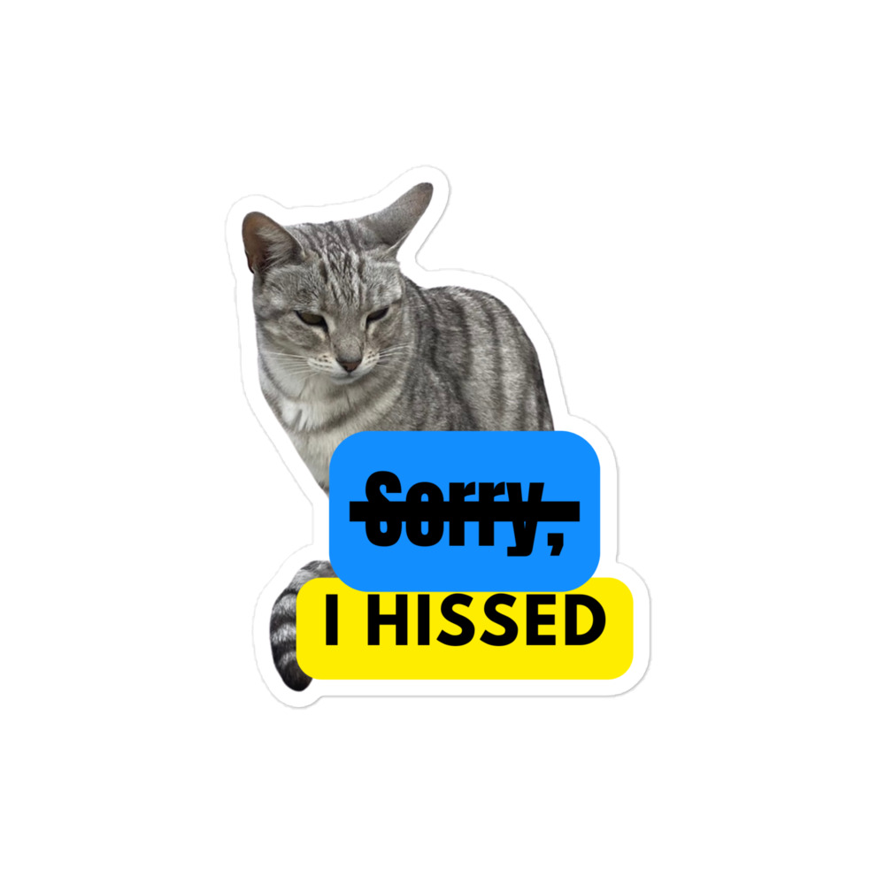 I HISSED Bubble-free sticker - Image 3