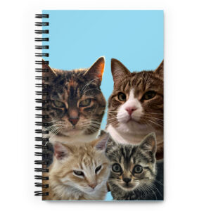 FOUR CATS Spiral notebook