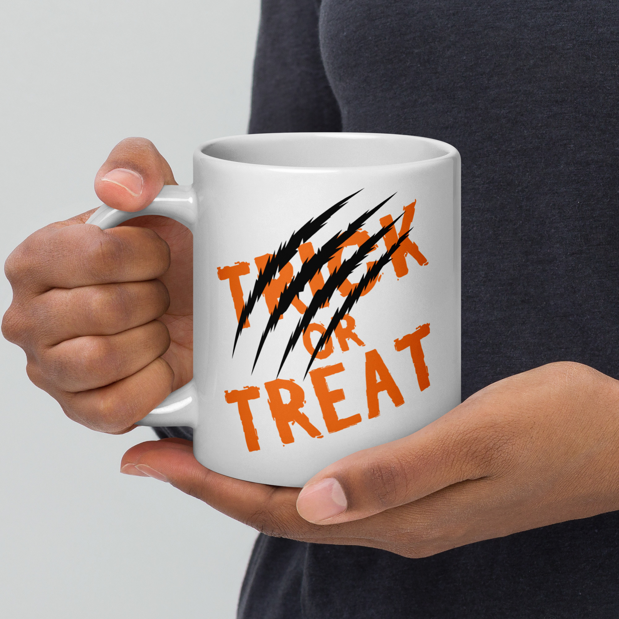 PUMPKIN SPICE OR I'LL SCRATCH Halloween Mug - Image 5