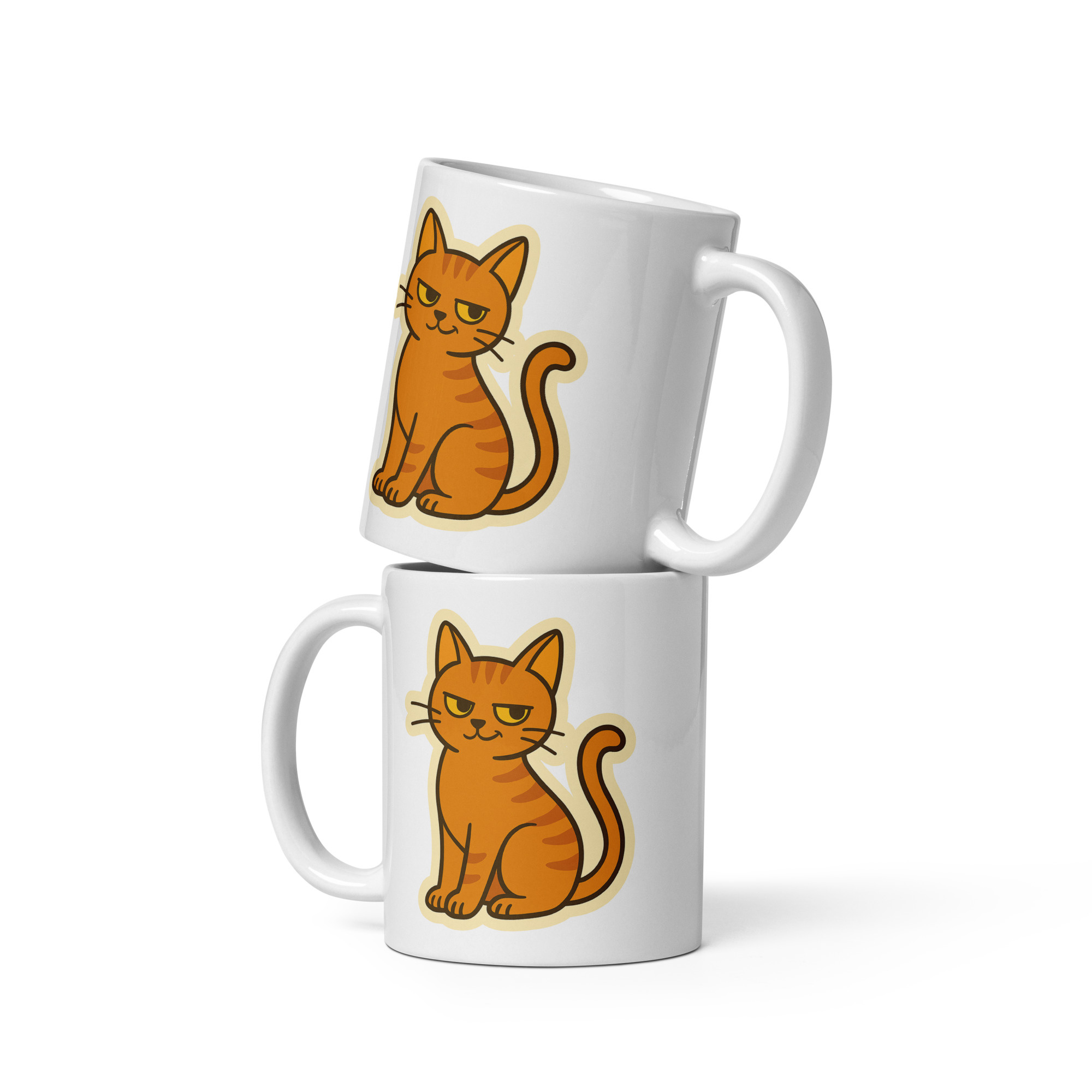 Fierce Feline – Ginger Cat Mug - Image 2