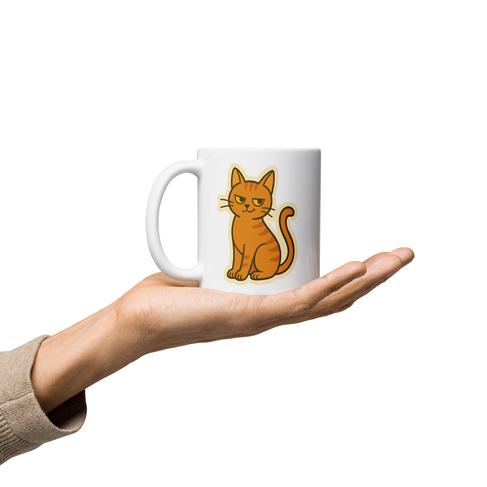 Fierce Feline – Ginger Cat Mug - Image 3