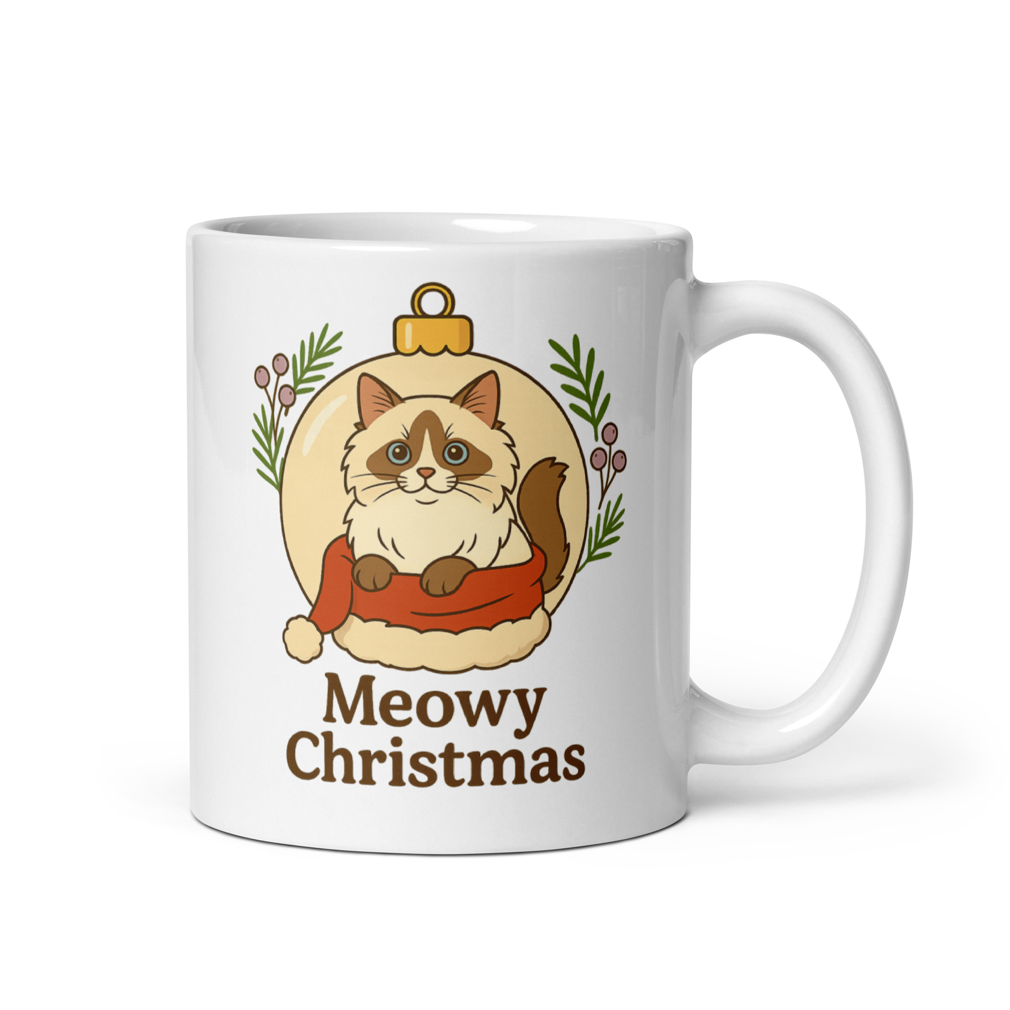 Meowy Christmas – Ragdoll Cat Mug